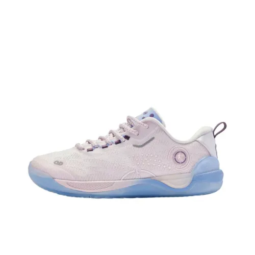 QIAODAN Амортизаторы Shock Slip-resistant Низкие Кроссовки для бега Женские Розовые Синие