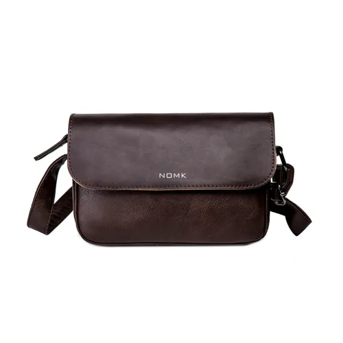 NOMK ПУ (полиуретан) Cortex Маленькая квадратная сумка сумка через плечо маленькая унисекс черный