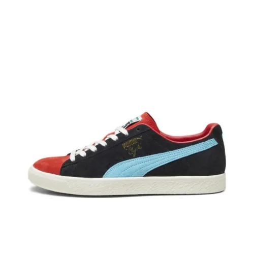 PUMA Clyde OG Low Топ Скейтборд Кроссовки Мужские Черные Синие Красные