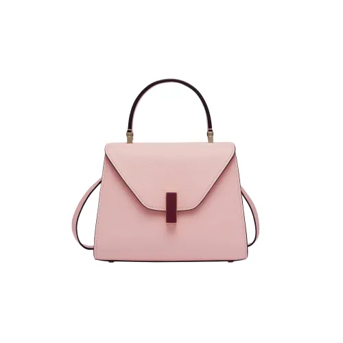 Valextra Iside Millepunte Телячья кожа Сумка через плечо Сумка Мини Женская Розовая