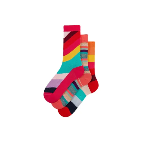 Paul Smith 1 комплект 3 шт Многоцветные Женские Носки MID до икры