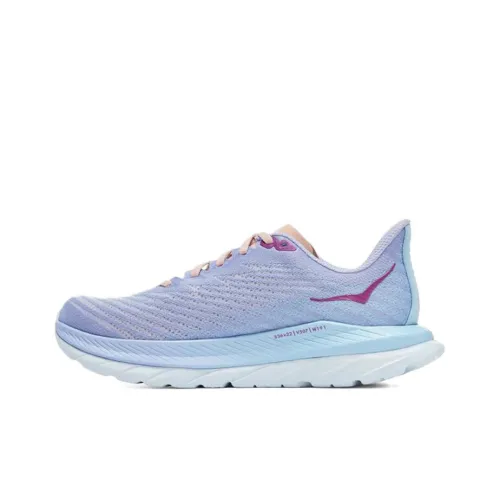 HOKA ONE ONE Mach 5 Амортизация Дышащий И Устойчивый Дизайн Низкий Топ Беговые кроссовки Женские Фиолетовый