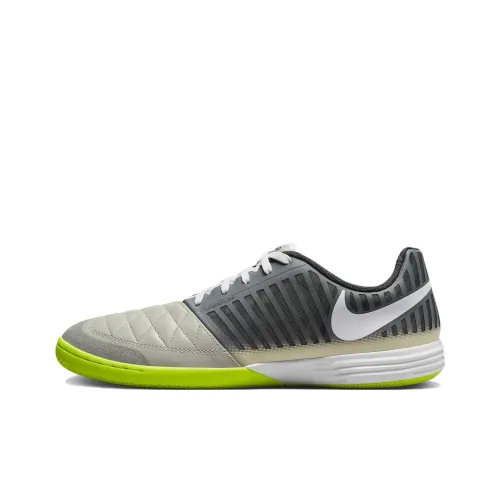 Nike Lunar Gato IC IN Для помещений Амортизаторы Slip-resistant Футбольные бутсы Унисекс Дымчато-серый