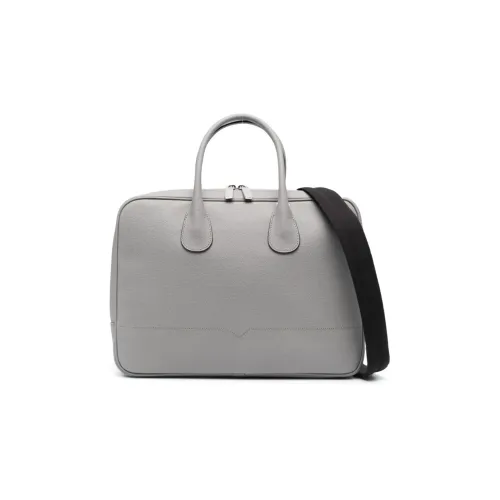 Valextra Кожа Сумка Сумка через плечо Мужская Серого цвета
