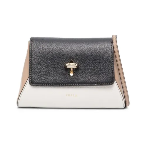 Furla Телячья кожа Сумка через плечо Стандартная Женская Белый Бежевый Черный