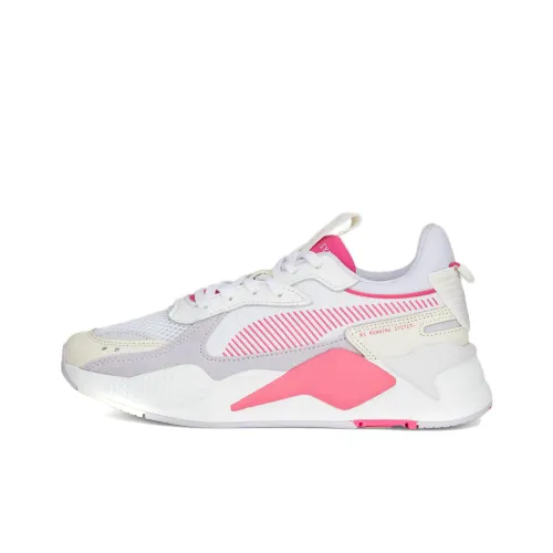 PUMA RS X Low Топ Повседневная обувь Женская Белая Розовая