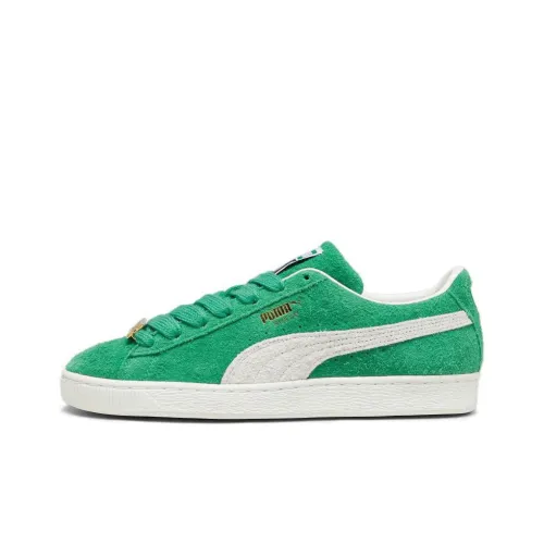 PUMA Suede Fat Lace Low Top Скейтборд Кроссовки Унисекс Зеленый