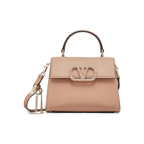 Valentino VSLING Вышивка Сумка через плечо Сумка Маленькая Женская Коричневая Розовая