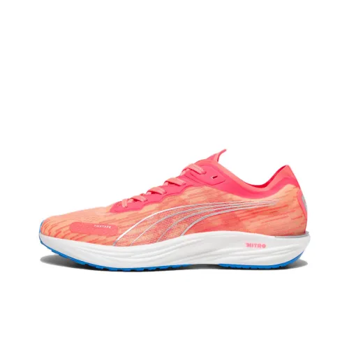 PUMA Liberate Nitro Шок абсорберы противоскользящие низкие топы кроссовки для бега на марафон Мужские Розовые