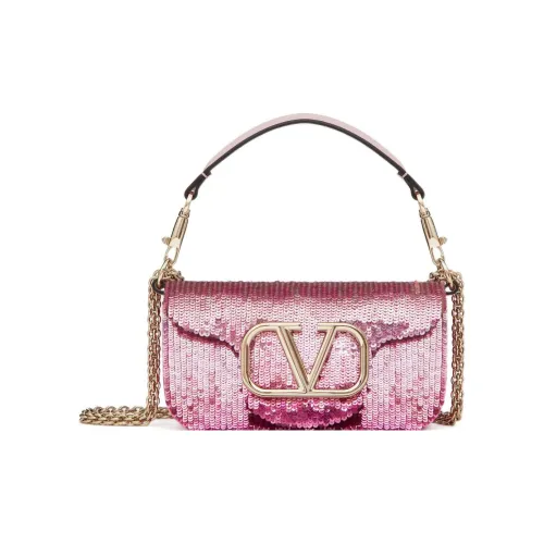 Valentino Locò Вышивка Портативная Сумка через плечо Маленькая Женская Розовая