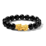 999 пробы серебро, большой Pi Xiu, 12 мм (золото)