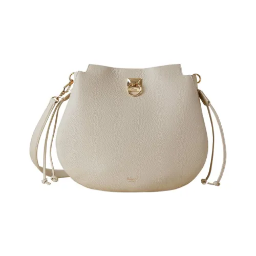 Mulberry Телячья кожа Сумка на одно плечо Женская Серый Белый