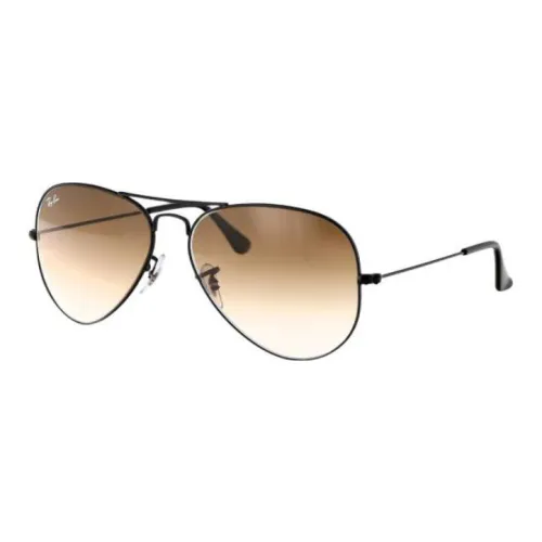 RayBan Металлические Aviator Солнцезащитные очки Унисекс Черные