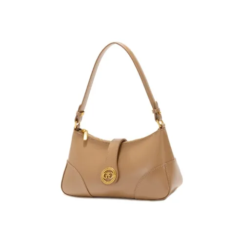 GXFMOD Коровья кожа Портативная Сумка через плечо Одно плечо Большая Женская Молочно-чайный Абрикос Черный Нефритовый Белый