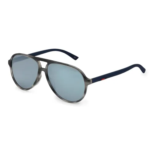 GUCCI Ацетат Aviator Солнцезащитные очки Мужские Черные