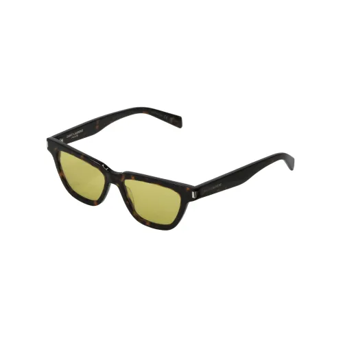 SAINT LAURENT Нерегулярная форма Солнцезащитные очки Женские Черепаховый