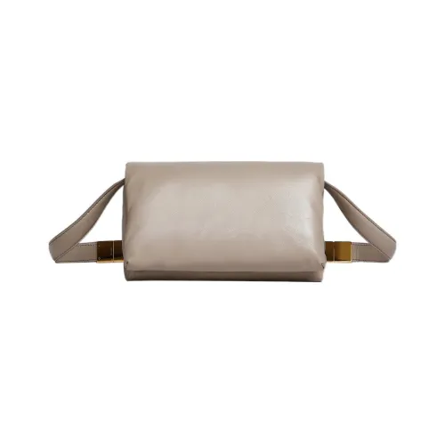 Marni Телячья кожа Сумка через плечо Сумка на плечо Женская Бежевая
