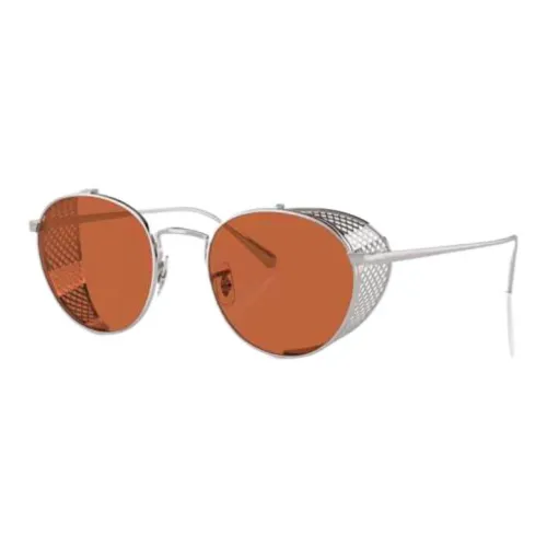 Oliver Peoples Металл Нерегулярная форма Солнцезащитные очки Унисекс Серебряный