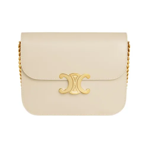 CELINE Сумка через плечо из коровьей кожи женская зеленая цвет газон