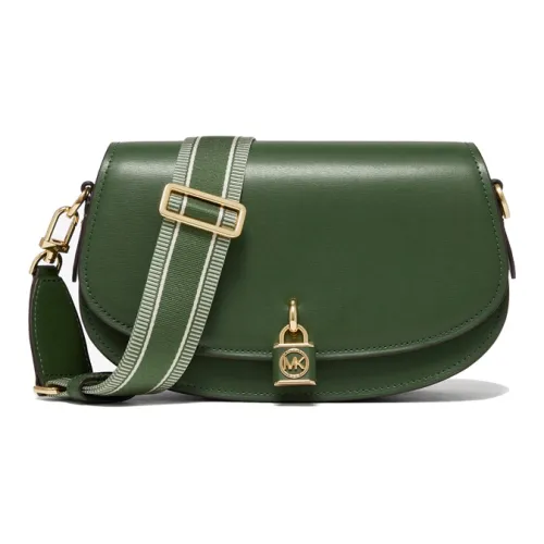 MICHAEL KORS Mila Кожа Курьерская Сумка Седельная Сумка Сумка через плечо Средняя Яшма