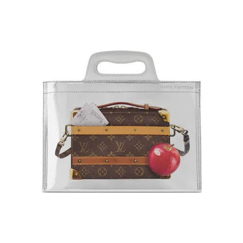 LOUIS VUITTON Покрытый холст Сумка через плечо Сумка через плечо Обычная Мужская Серебряная Коричневая