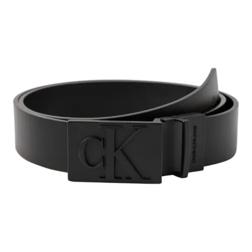 Calvin Klein Ремни из коровьей кожи Мужской Матовый Черный Ширина 3,5 см