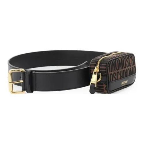 MOSCHINO Кожаные ремни Мужской Черный