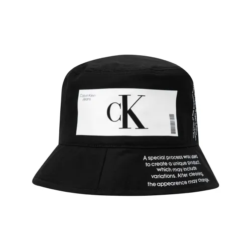 CALVIN KLEIN Мужские хлопковые панамы черного цвета