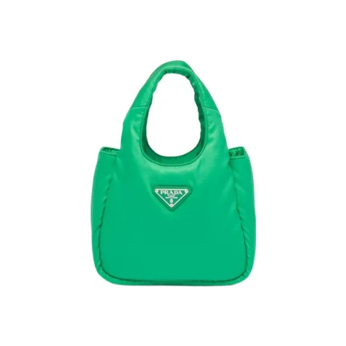 PRADA RE Нейлоновая сумка-тоут сумка для покупок мини-сумка женская мятно-зеленая