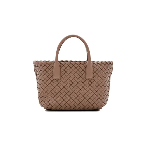 Bottega Veneta Cabat Sheepskin Tote Bag Shopping Bag Crossbody Bag Mini Women's Brown