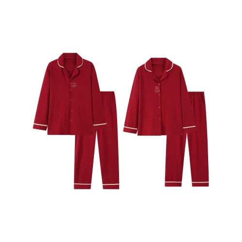 DAMOS·LOVE Парный Красный Унисекс Пижамные комплекты
