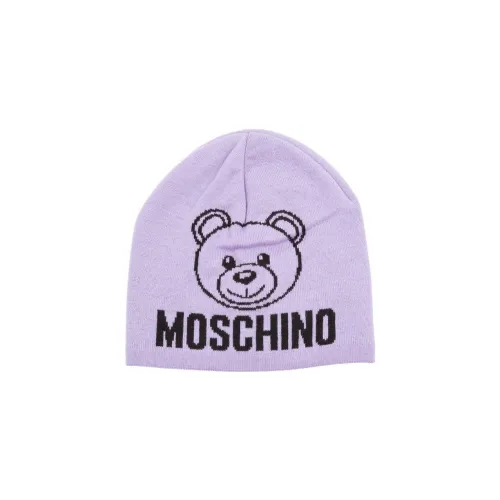 MOSCHINO Шерсть Акриловое волокно Шапки-бини Женские Фиолетовый