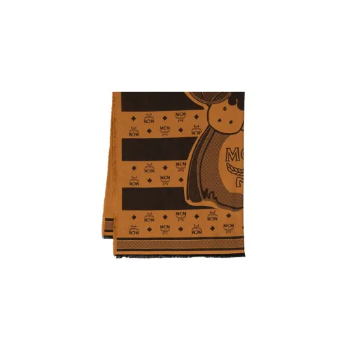 MCM Cotton Knit Шарфы Коричневый Женские