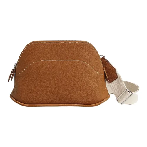 HERMES Bolide Коровья кожа Togo с Swift Телячья кожа Сумка через плечо Женская Коричневая