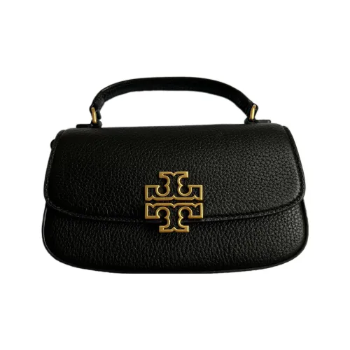 TORY BURCH Britten Litchi Grain Leather Crossbody Bag Mini Shoulder Bag Women's Black