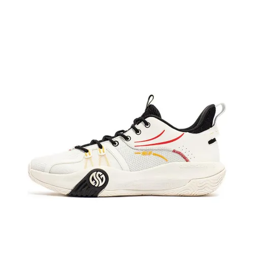 361° AG Volley 3 Амортизация Дышащий И Устойчивый Дизайн Низкие Баскетбольные Кроссовки для Игры Мужские Белые