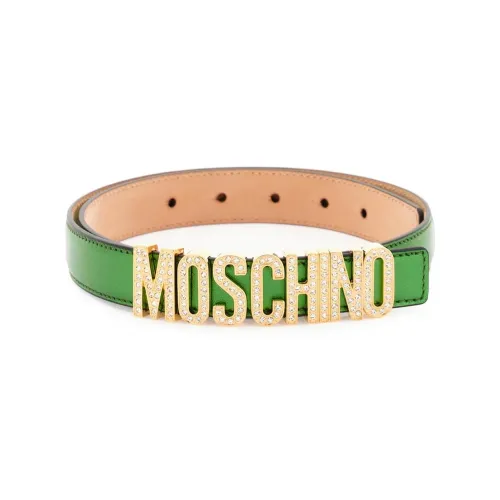 MOSCHINO Овчина Кожаные ремни Зеленый Женские