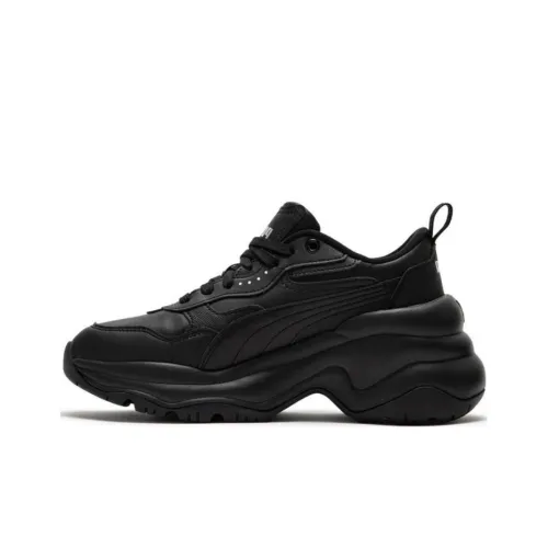 PUMA Cilia Wedge Low Топ Кэжуал Женский Черный