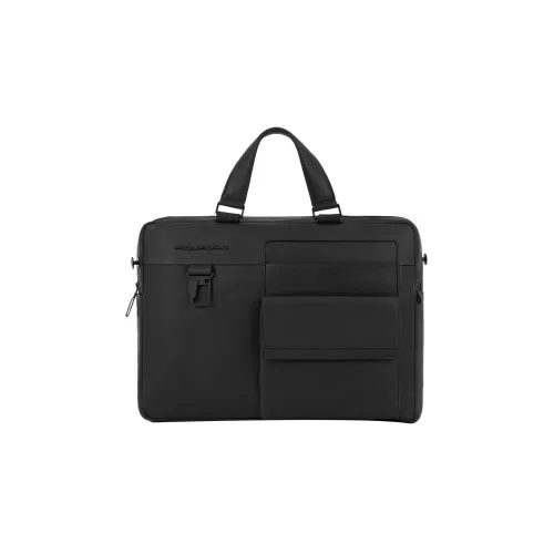 PIQUADRO Кожа Доска Сумка через плечо Сумка Обычная Унисекс Черная