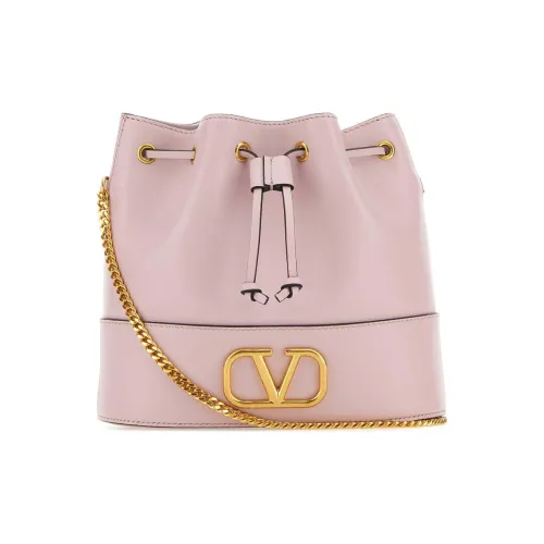 Valentino Vlogo Кожа Ведрообразная Сумка через плечо Мини Женская Розовая