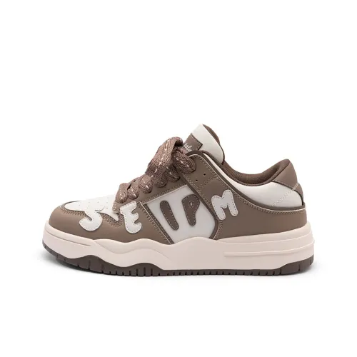 Seattle Palm Low Топ Скейтборд Кроссовки Унисекс Бежевый Коричневый