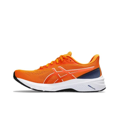 Asics GT 1000 12 Амортизация Низкий Топ Беговые Кроссовки Мужские Ярко-Оранжевый