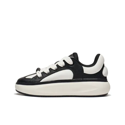 LINING Yun You C4D Низкий Топ Casual Женский Черный Белый