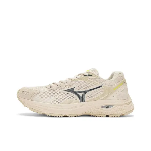 Mizuno Racer S Slip-resistant Abrasion-resistant Low-top Беговые кроссовки Унисекс Ecru