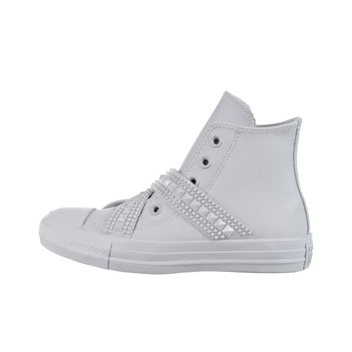 Converse Chuck Taylor All Star Амортизация Износостойкие Высокие Кроссовки для скейтбординга Женские Белые