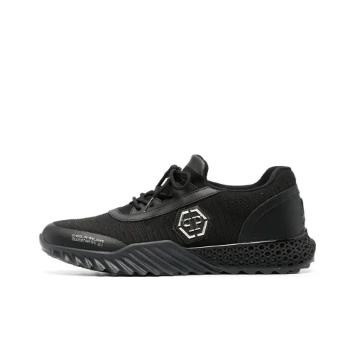 PHILIPP PLEIN Runner Hexagon Кэжуал Низкий Топ Черный Унисекс