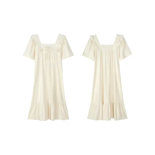 XUANZHITING Абрикос Женские Ночные сорочки