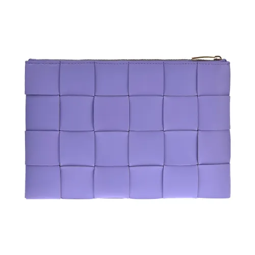 Bottega Veneta POUCH Облачная Сумка Овчина Коровья Кожа Кошелек Клатч Маленький Женский Фиолетовый
