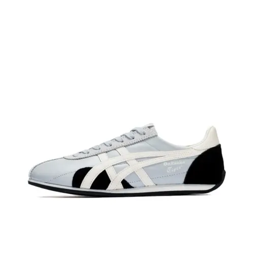 Onitsuka Tiger Runspark Амортизация Износостойкий Низкий Топ Casual Унисекс Серый Черный