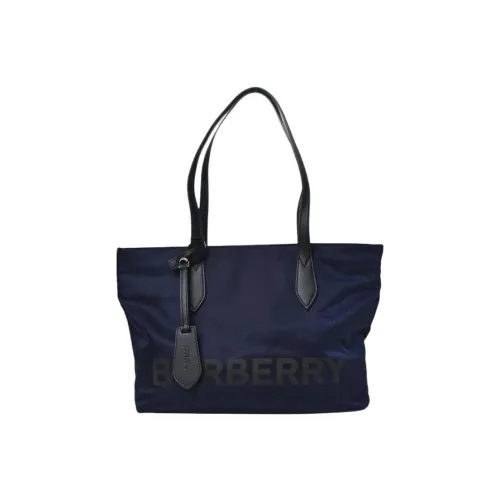 Burberry Нейлоновая сумка-тоут сумка для покупок маленькая сумка женская морской синий